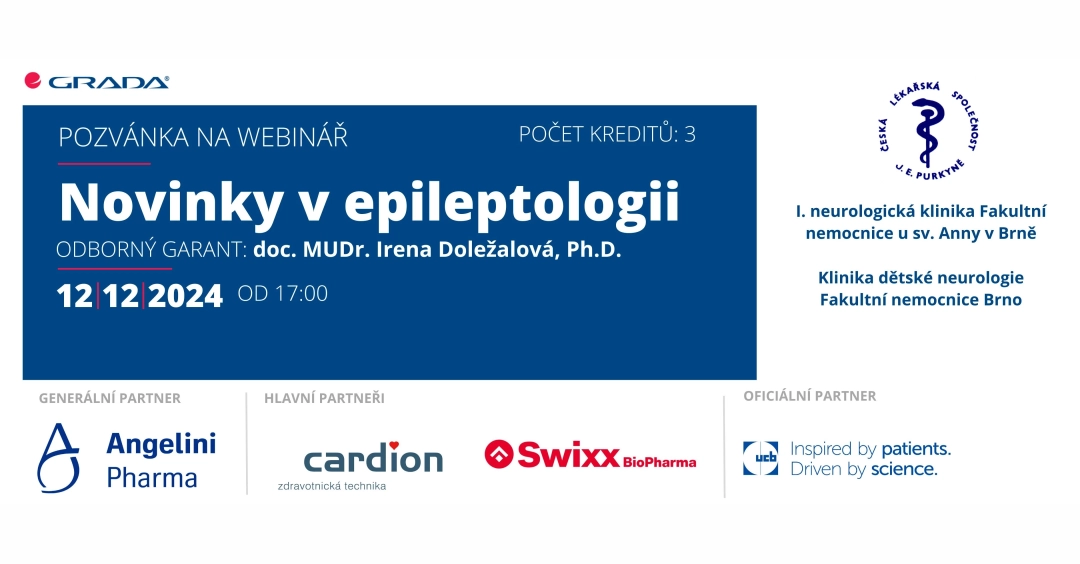 12.12.2024 - pozvánka na webinář  "Novinky v epileptologii"