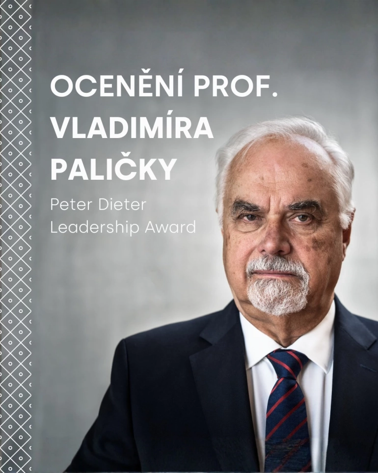 Prof. Vladimír Palička získal prestižní Peter Dieter Leadership Award – nejvyšší ocenění