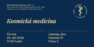 24.9.2026 - LX. SETKÁNÍ CLUBU JEP na téma Kosmická medicína