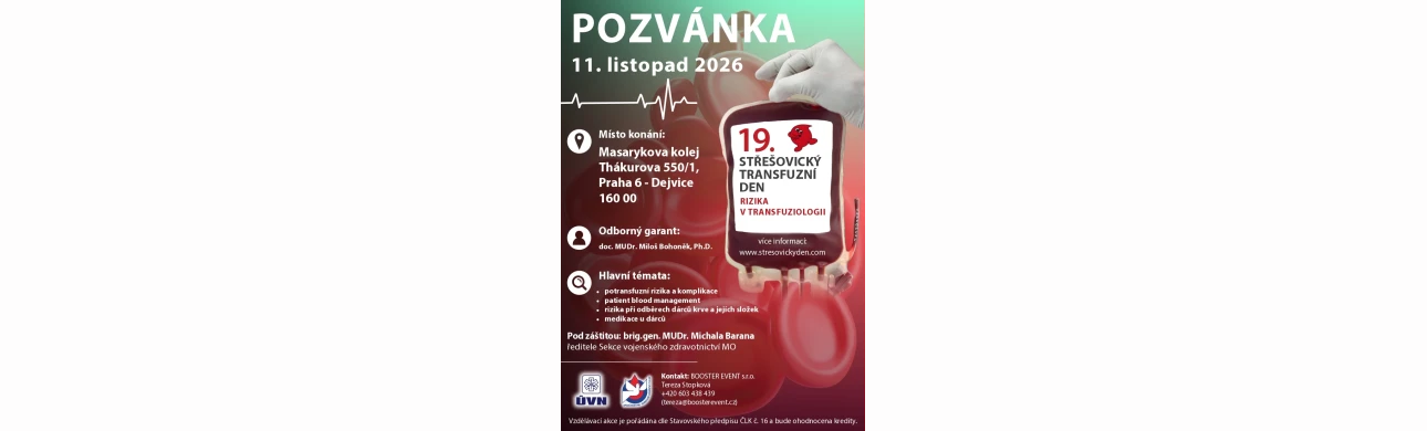 19. STŘEŠOVICKÝ TRANSFUZNÍ DEN