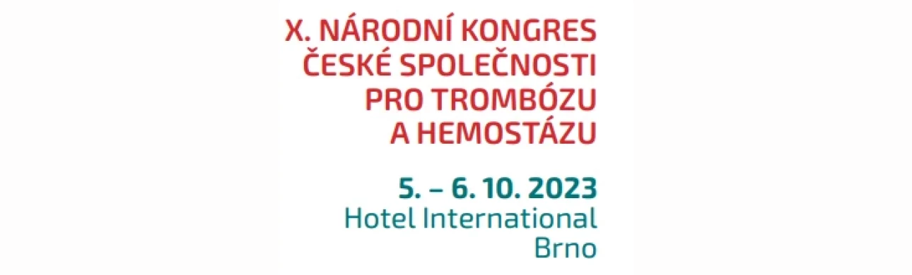 X. NÁRODNÍ KONGRES ČSTH, 5.-6.10.2023 BRNO